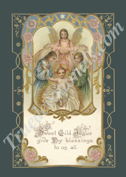 Sweet Child Jesus Christmas Cards