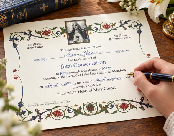 Total Consecration Certificate