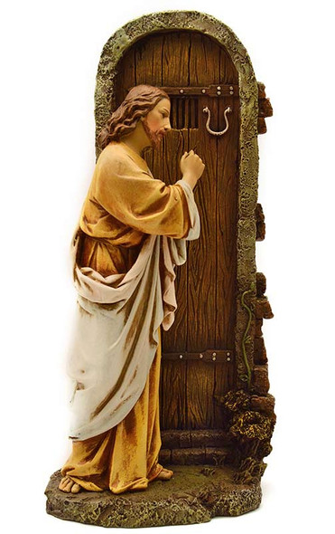 Jesus Knocking Twice Statue