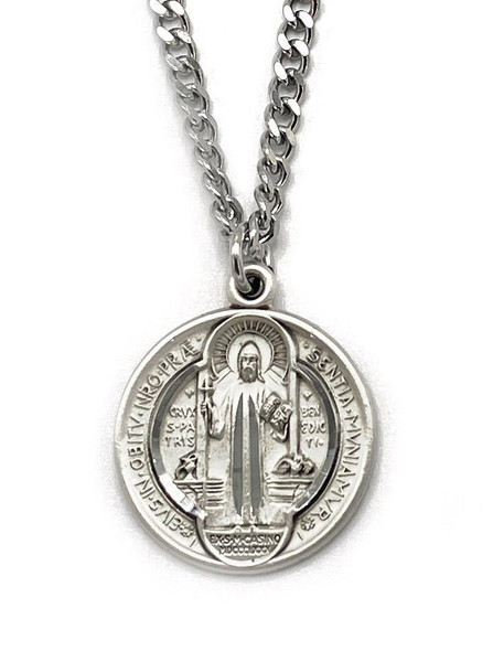 Sterling Saint Benedict Medal