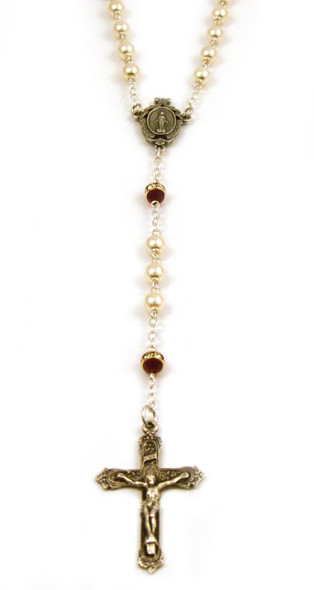 Pearl and Ruby Rosary