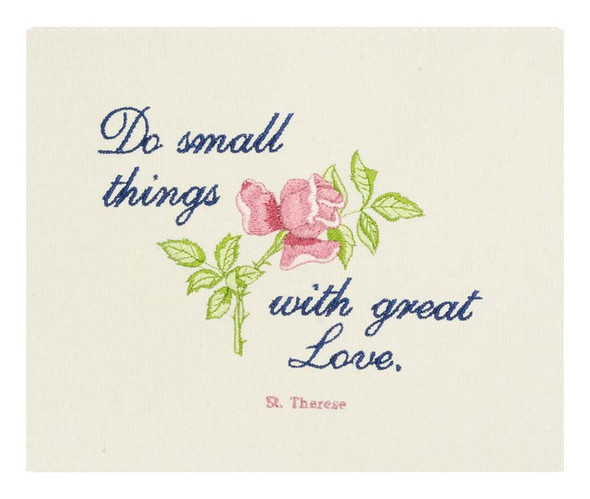 Saint Therese Quote- embroidery