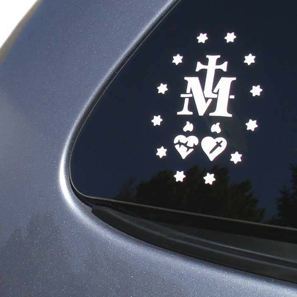 Miraculous Medal ShapeCut Decal