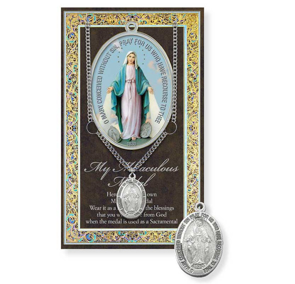 Miraculous Medal – Pewter Medal & Story Card