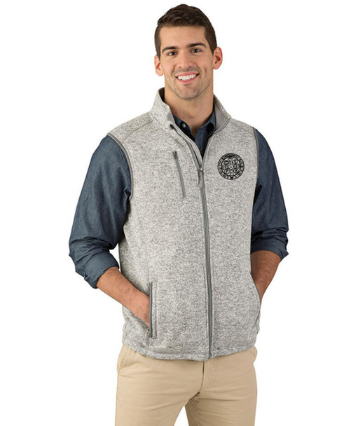 Saint Benedict Medal - Men's Embroidered Vest