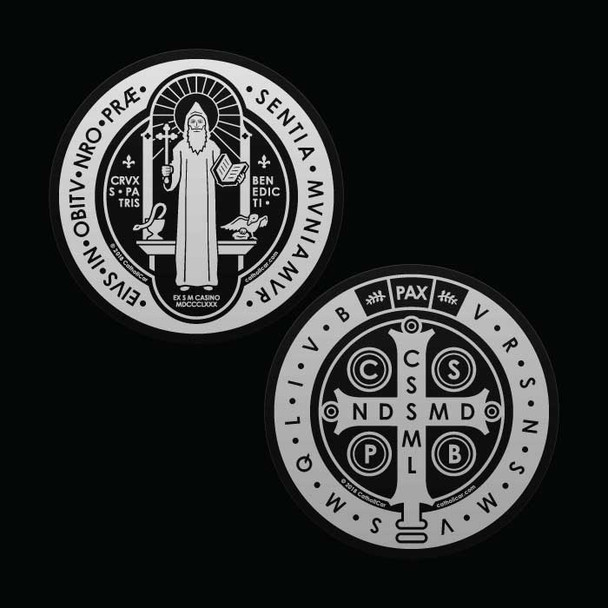 Saint Benedict Medal transparent Car Decal