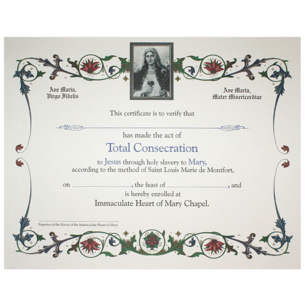True Devotion Certificate