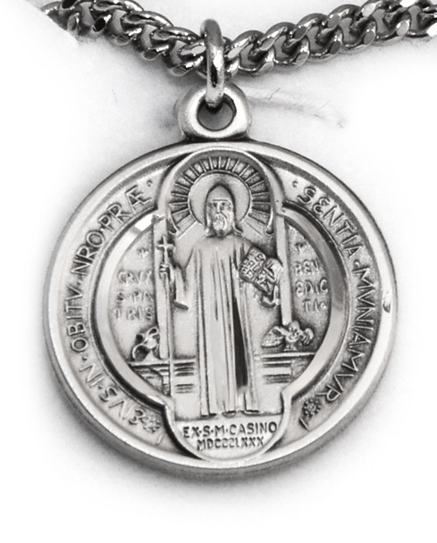 Sterling Saint Benedict Medal