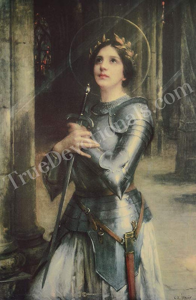 Saint Joan of Arc in Reims Cathedral Poster