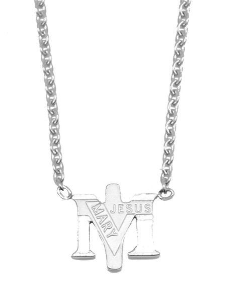 Stainless Steel True Devotion to Mary Necklace