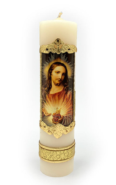 Sacred Heart of Jesus Pillar Candle