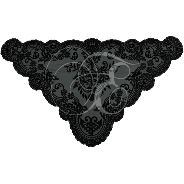 Pilar Spanish Lace Veil - Black