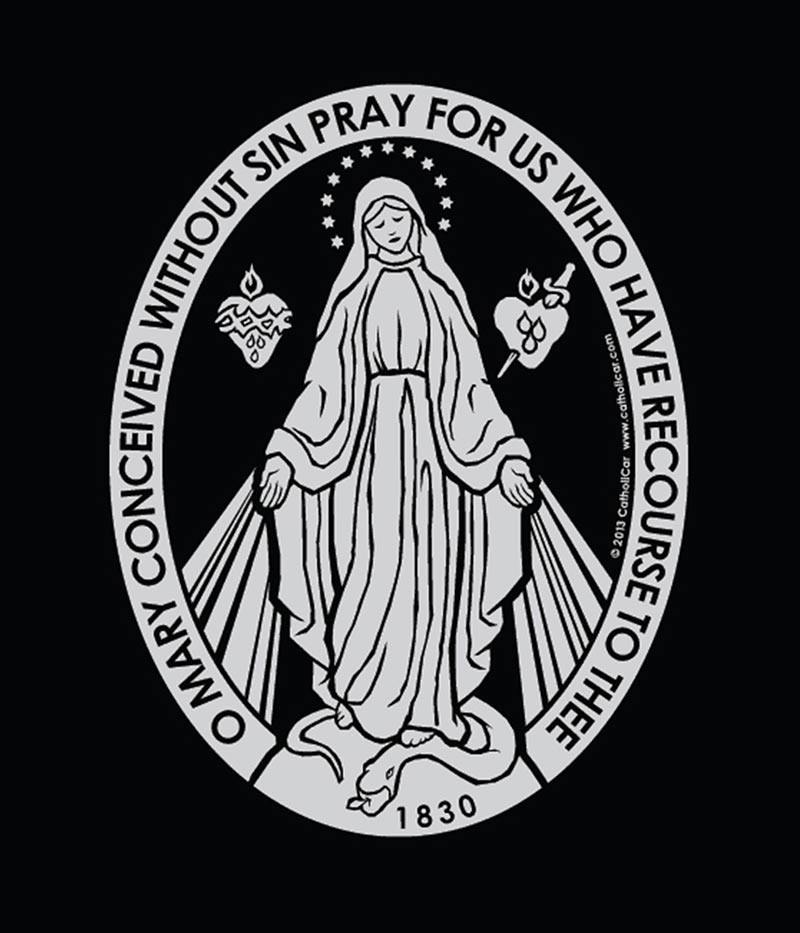 CafePress Catholic Bumper Sticker – 10x3 Inch Vinyl Car Decal, Weather-Resistant, Blue Design - View #3