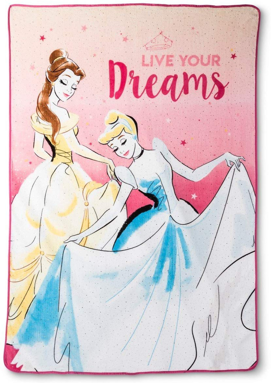Disney Princess Live Your Dreams Plush Blanket