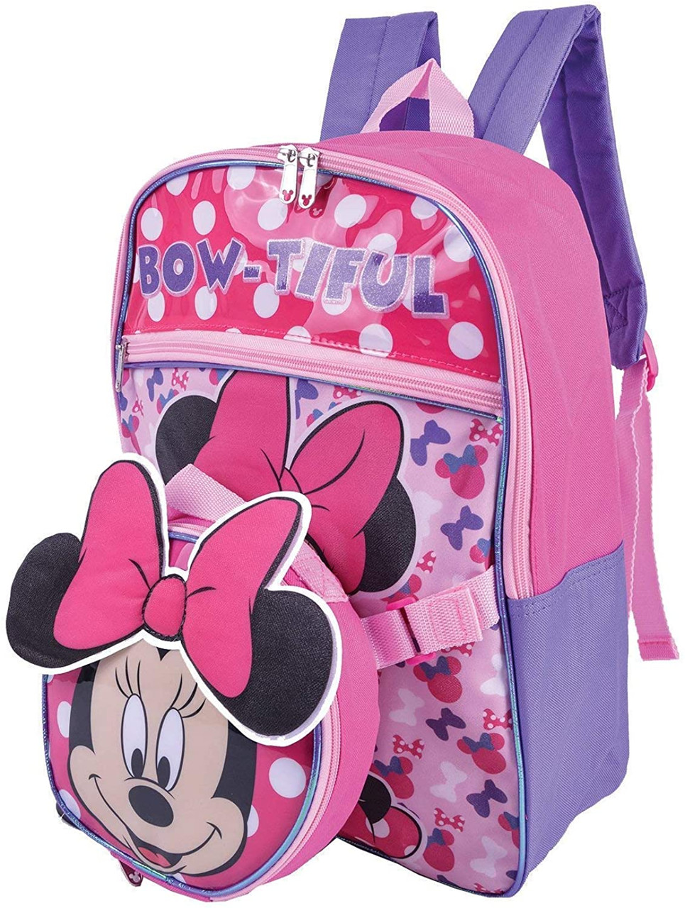 minnie mouse backpack and lunch bag