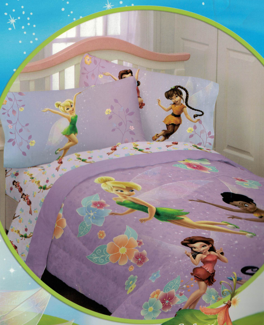 Tinkerbell twin shop sheet set