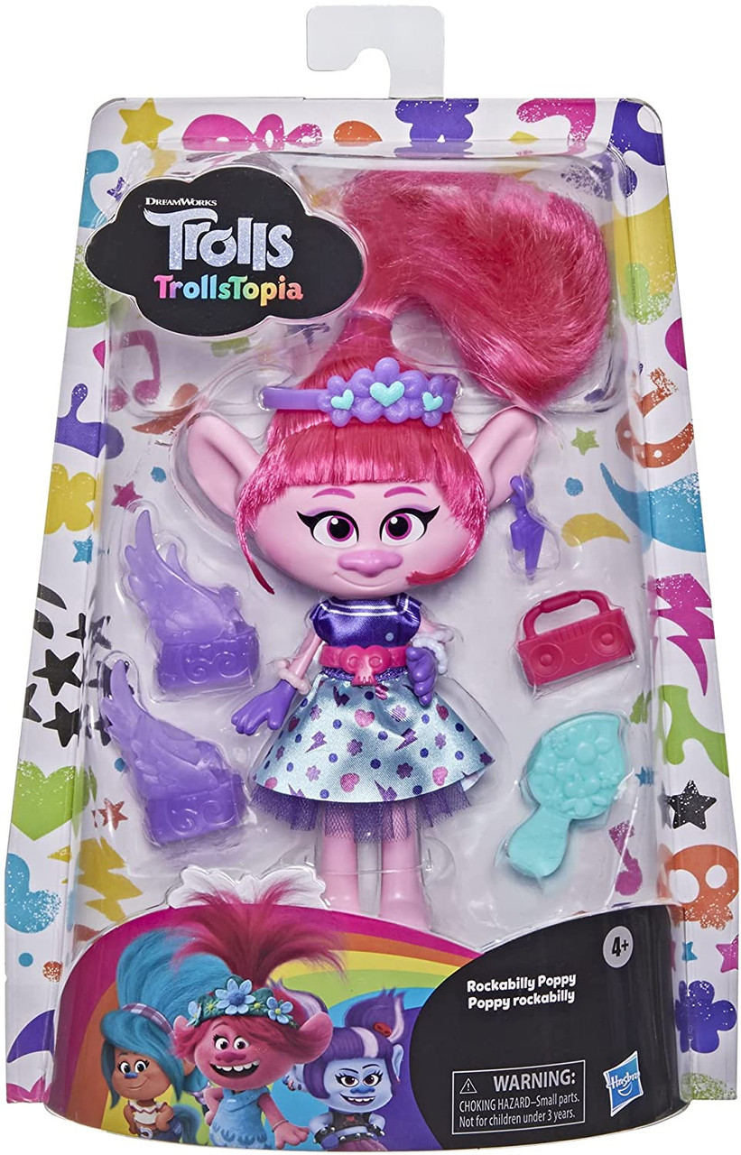 DreamWorks TrollsTopia Rockabilly Poppy Fashion Doll
