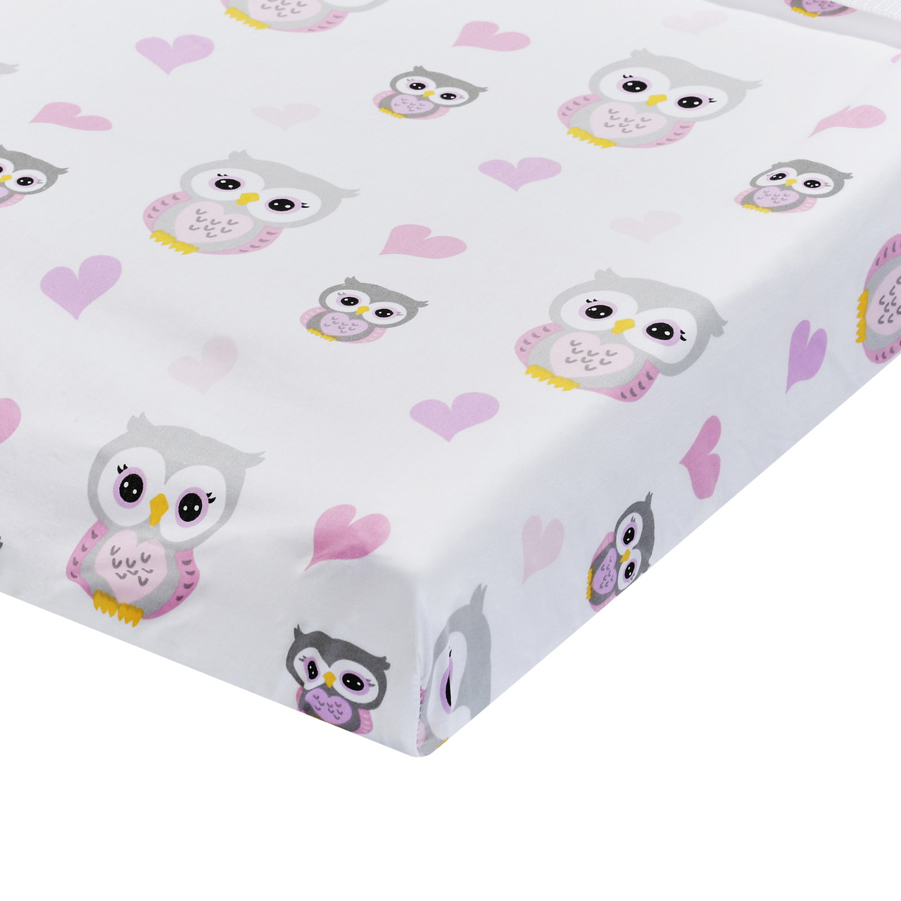 EVERYDAY KIDS 2 Pack Cotton Jersey Knit Changing Pad Cover Owls/Stars
