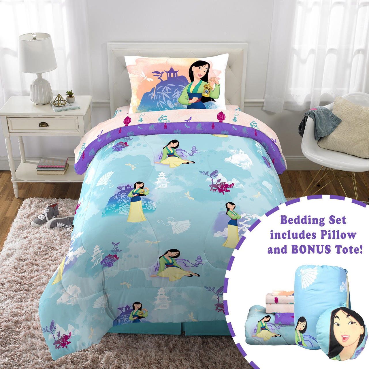 Princess ariel clearance bedding set