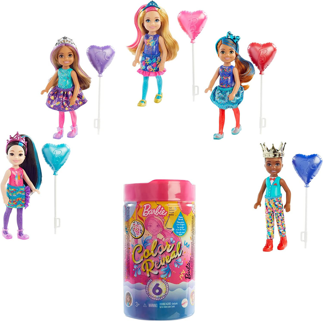 een beetje viool wimper Barbie Chelsea Color Reveal Party Series