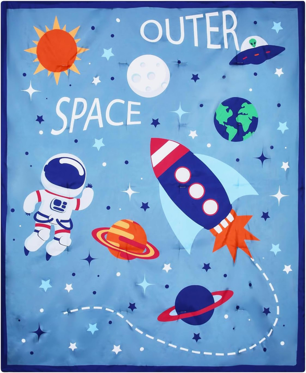Outer Space Twin/Full Size Bed Comforter