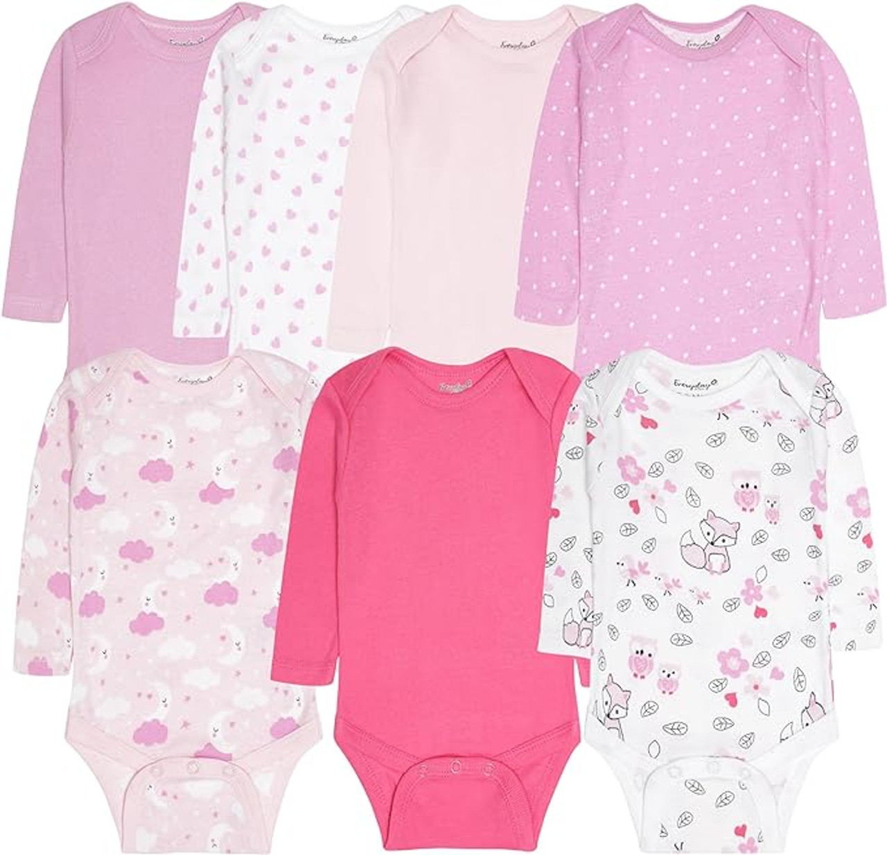Carter's Baby Girls' 5 Pack Bodysuits (Baby), Kitty Love