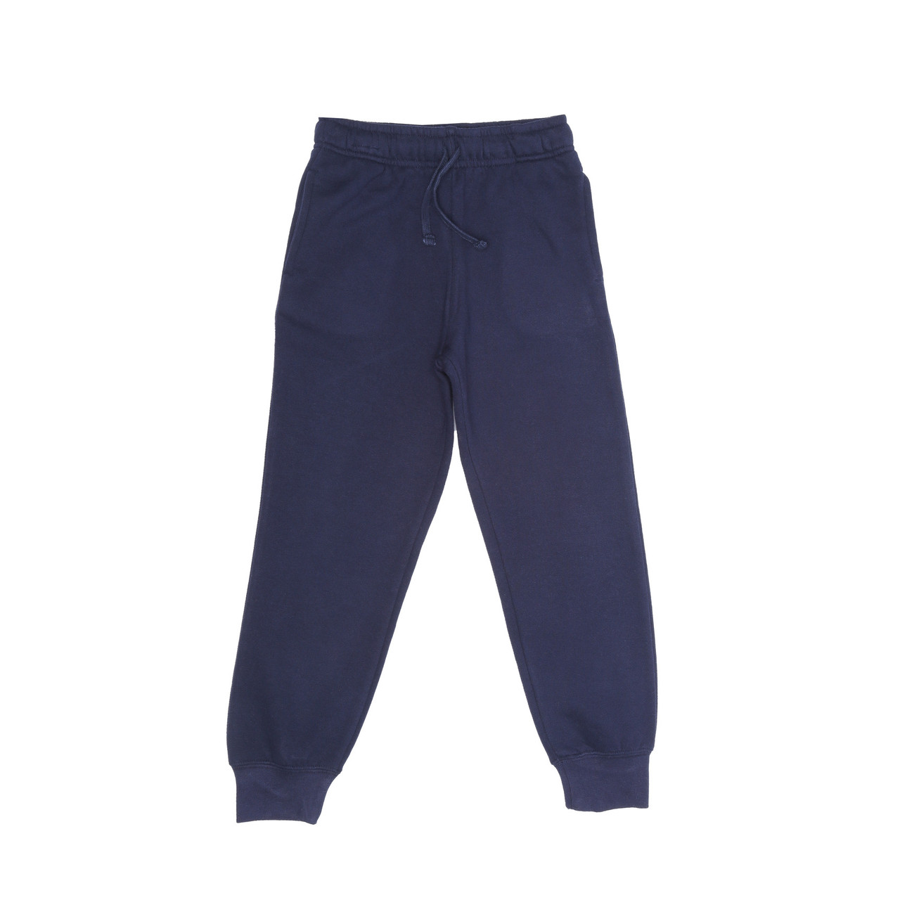 Boys Navy Blue Cotton Fleece Sweatpants Joggers