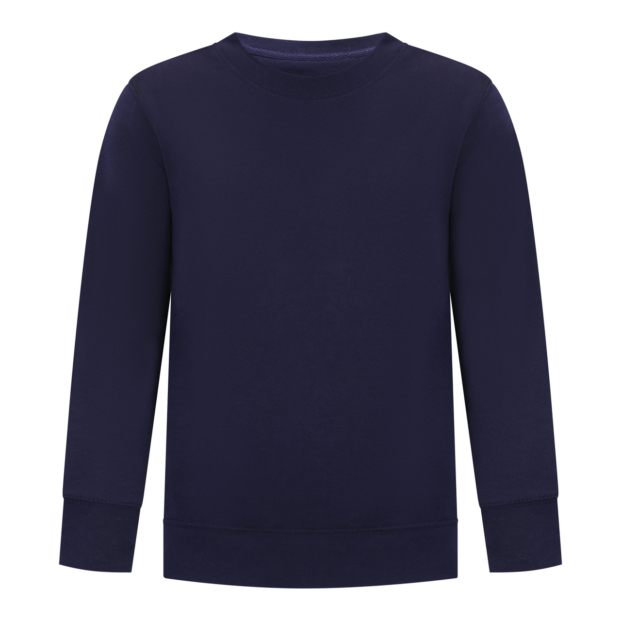 Boys' Fleece Navy Blue Crewneck Sweatshirt
