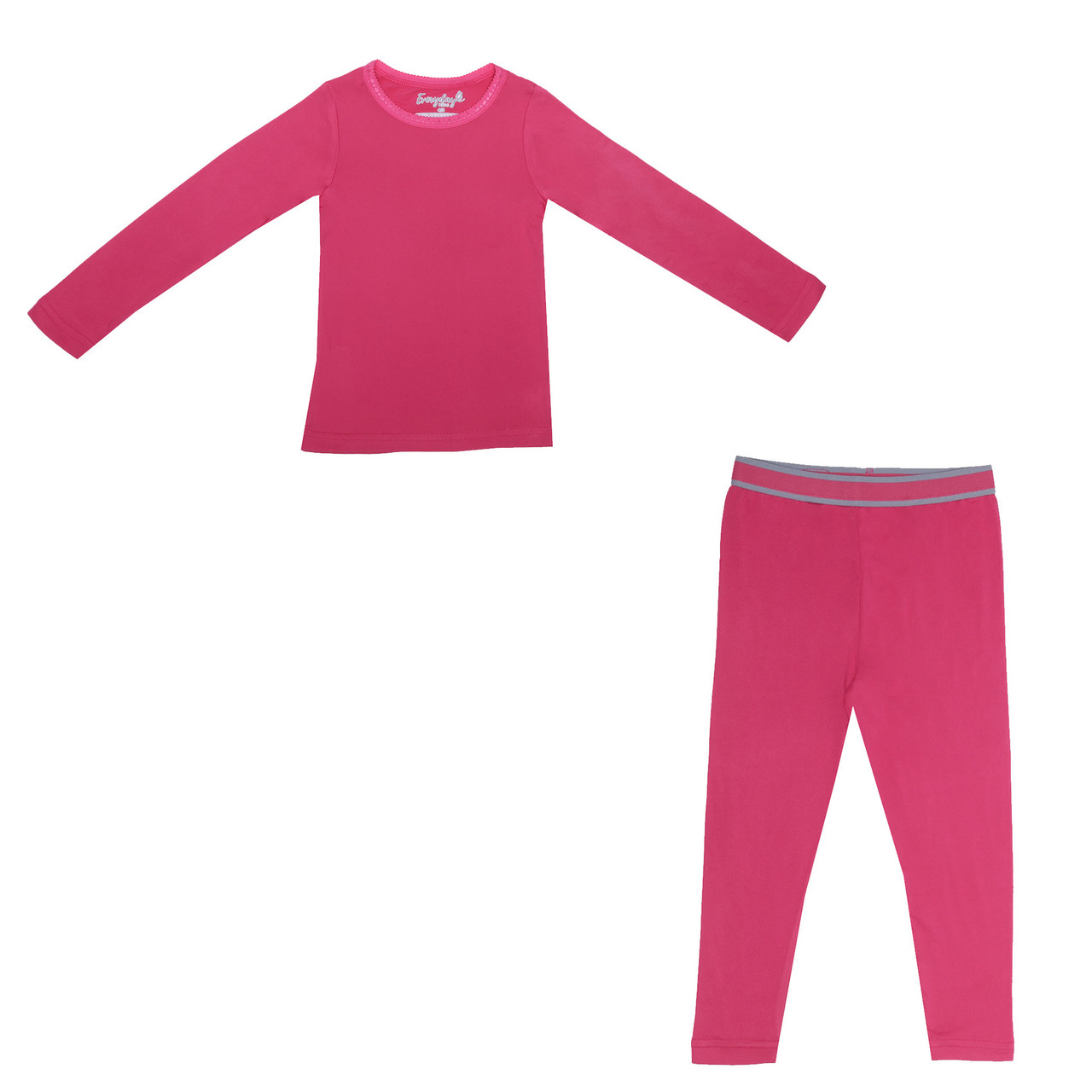 Thermal Set Thermal Leggings Kids Girls Pink Thermal Top And