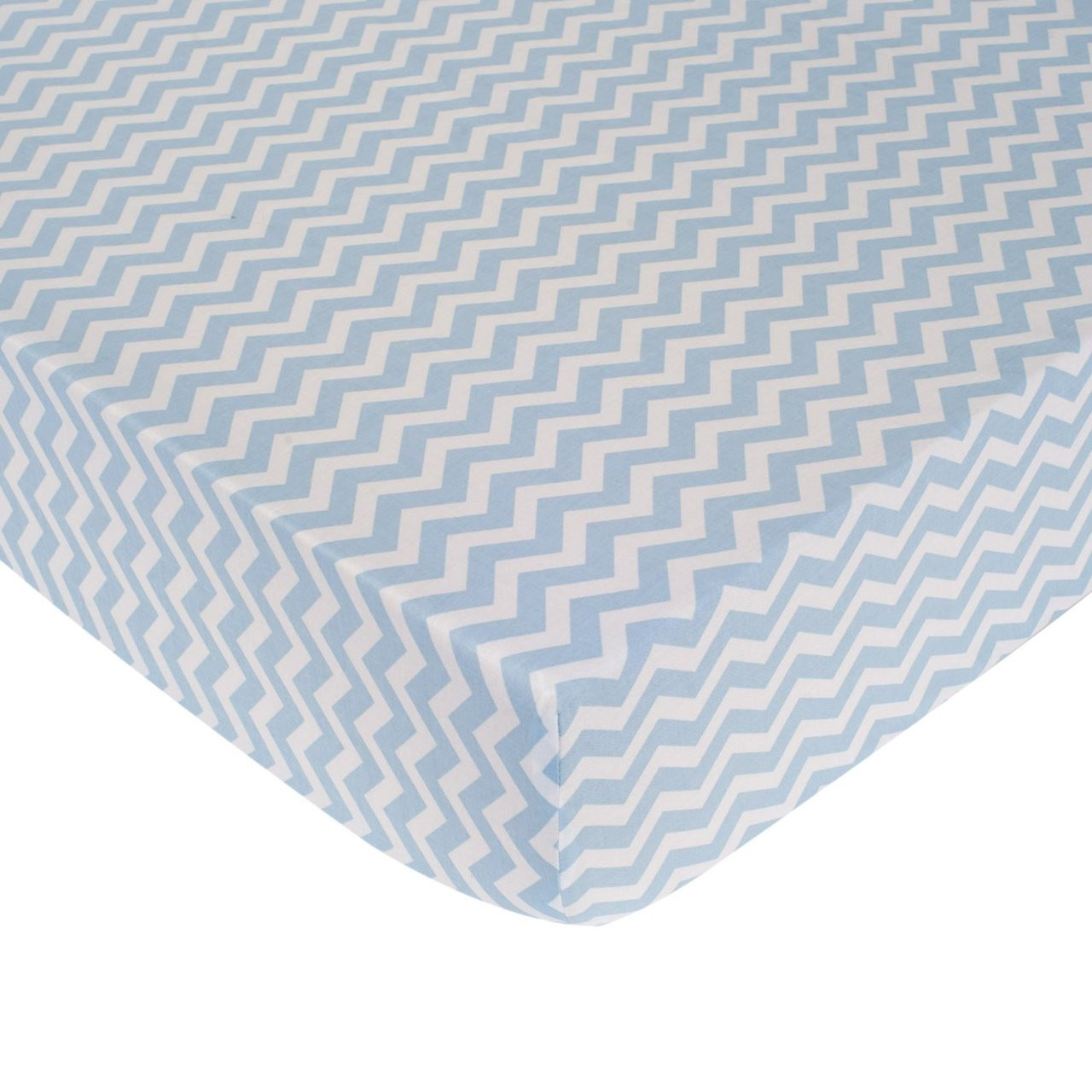 Carter's Zig Zag Crib Fitted Sheet, Blue