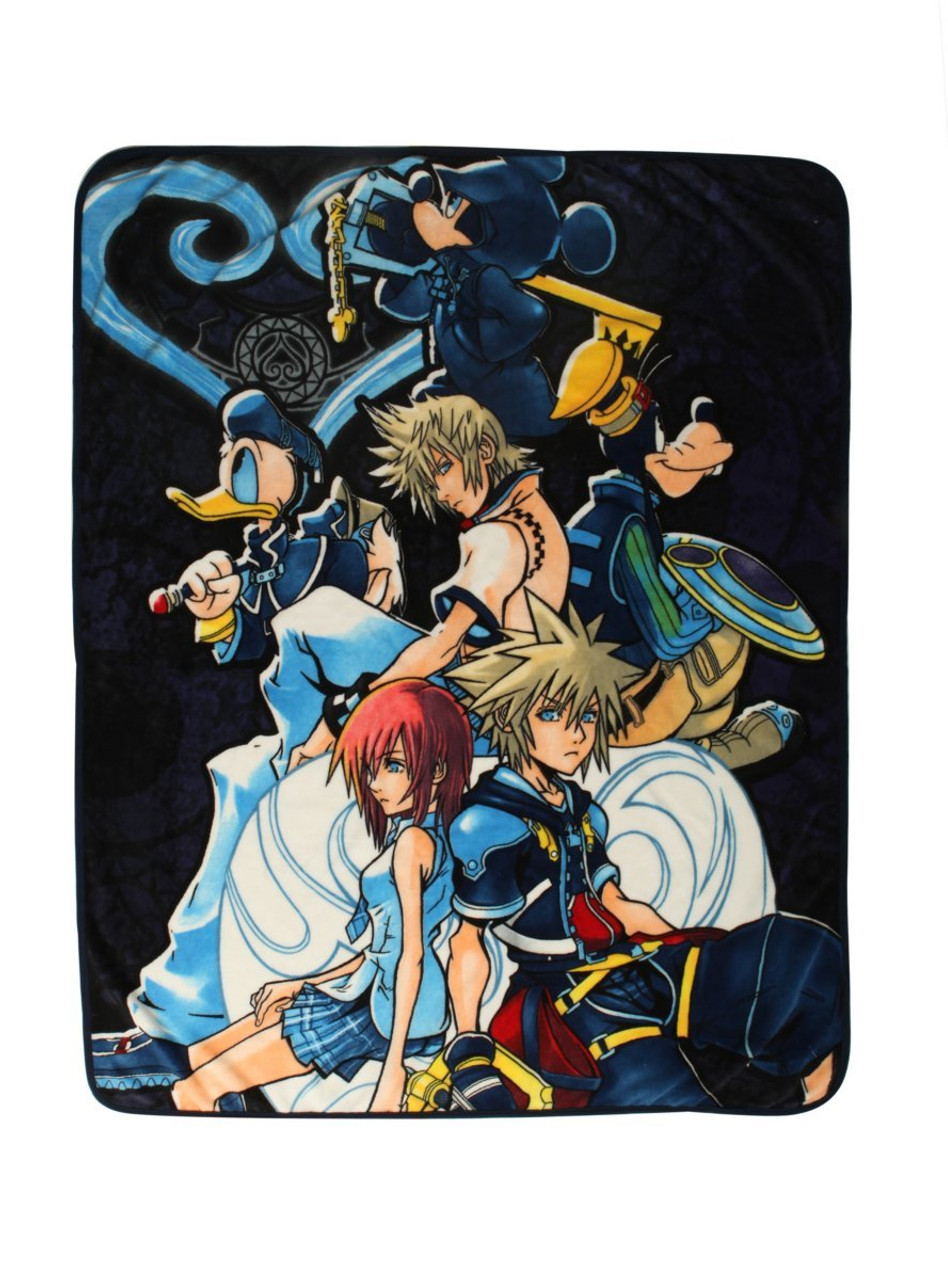 Disney Kingdom Hearts Characters Throw Blanket