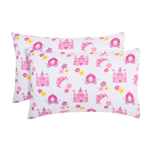 EVERYDAY KIDS 2-Pack Toddler Travel Pillowcases - Princess Storyland EVERYDAY KIDS 2-Pack Toddler Travel Pillowcases - Princess Storyland
