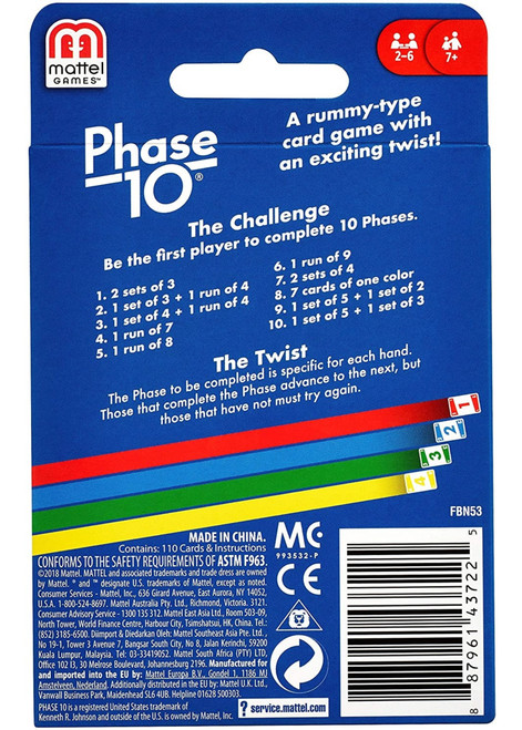 UNO Phase 10 Card Game