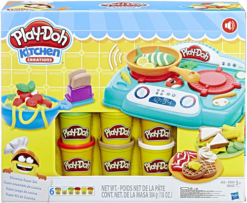 Play-Doh Kitchen Creations Super Colorful Cafe Playset with 20