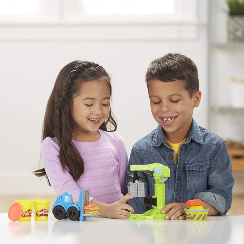 Play-Doh Wheels Crane and Forklift Construction Toys