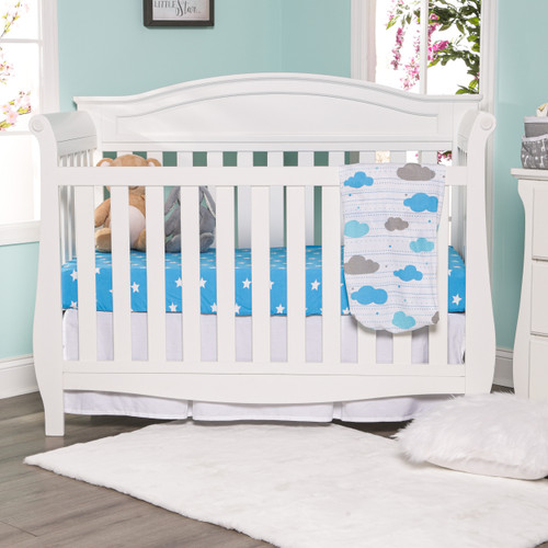 Everyday Kids Fitted Crib Sheet Stars/Clouds