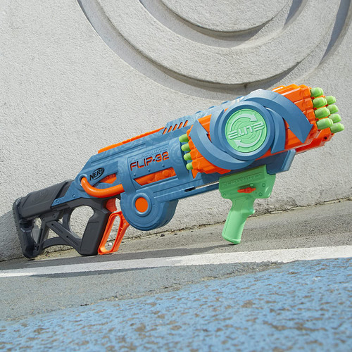 Nerf Elite 2.0 Flipshots Flip-32 Blaster, 32 Dart Barrels Flip to Double  Your Firepower, 32-Dart Capacity, 32 Nerf Darts 