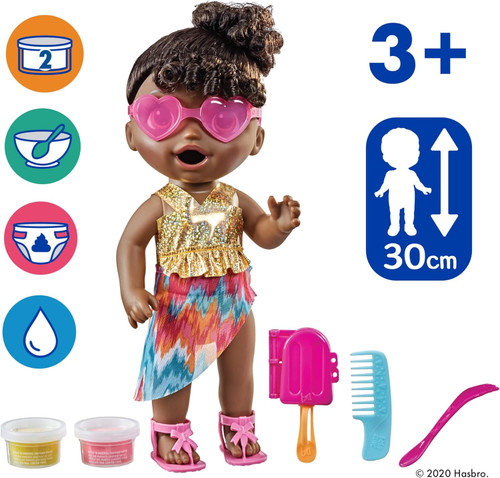 Baby Alive Sunshine Snacks Doll Black Hair