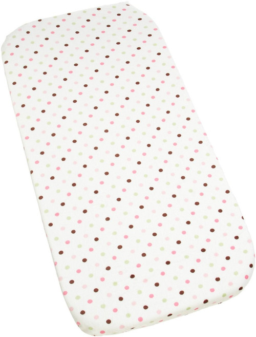 Carters Super Soft Printed Changing Pad Cover, Pink/Green Dots Carters Super Soft Printed Changing Pad Cover, Pink/Green Dots