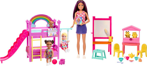 Barbie Skipper Babysitters, Inc. Ultimate Daycare Playset with 3 Dolls