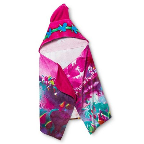 trolls hooded towel
