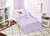 Everyday Kids 4 Piece Toddler Bedding Set - Solid Purple