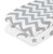 EVERYDAY KIDS 2 Pack Changing Pad Cover - Gray/White Chevron & Moon Stars