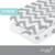 EVERYDAY KIDS 2 Pack Changing Pad Cover - Gray/White Chevron & Moon Stars