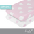 EVERYDAY KIDS 2 Pack Changing Pad Cover - Pink/White Hearts and Dots
