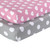 Everyday Kids 2 Pack Fitted Crib Sheet - Hearts/Polka Dots