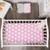EVERYDAY KIDS 2 Pack Cotton Jersey Knit Cradle Sheet Set - Hearts/Polka Dots