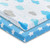 EVERYDAY KIDS 2 Pack Cotton Jersey Knit Cradle Sheet Set - Stars/Clouds