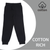 EVERYDAY KIDS Girls’ Black Cotton Fleece Sweatpants