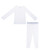 EVERYDAY KIDS Girls white Thermal Top and Bottom Underwear Set
